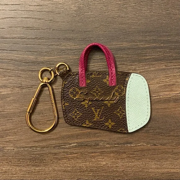 ❌SOLD❌ Louis Vuitton Monogram Porte Cles BB Speedy Key Ring Bag Charm - Picture 3 of 6